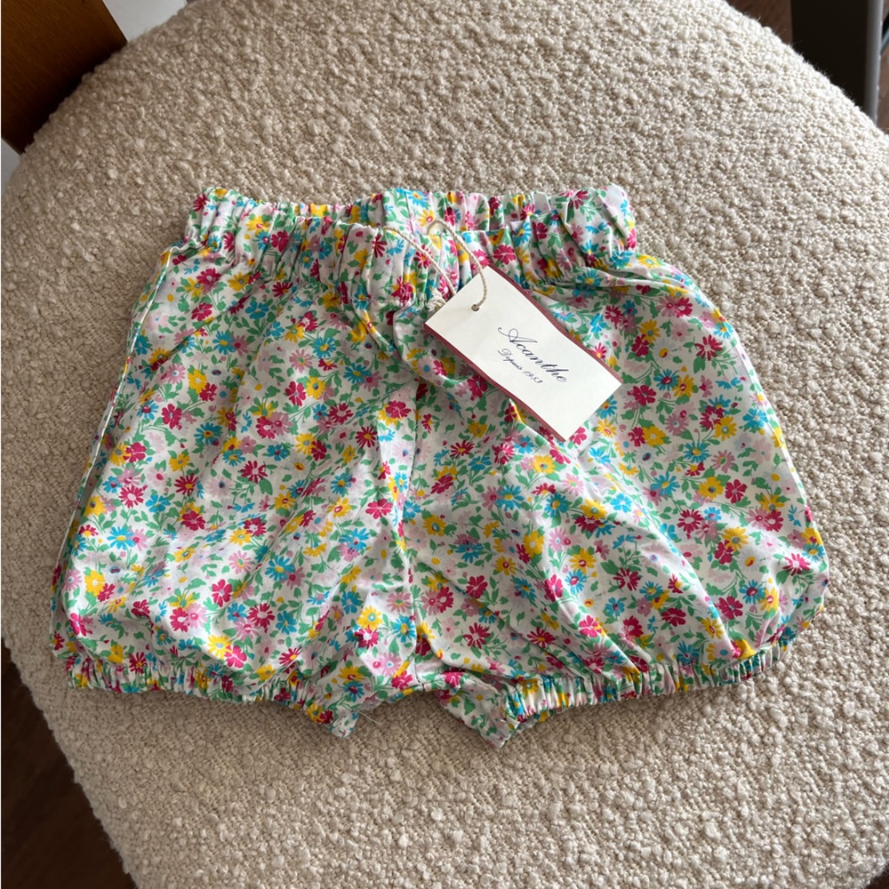 Acanthe Paris cotton bloomer liberty print 12M new with tag